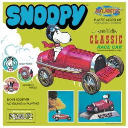 Model Plastikowy - ATLANTIS Models Figurka Samochód Snoopy and his Race Car - AMCM6894